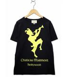 492347-XJALD クルーネック Chateau Marmont プリント 半袖 Tシャツ S BLACK(ブラック)