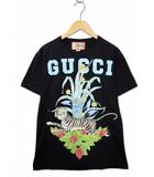 615044 XJD4H クルーネック ロゴ タイガー プリント 半袖 Tシャツ XS BLACK(ブラック)