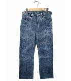 シュガーケーン SUGAR CANE SC40501 EDO AI DENIM 江戸藍混砂糖黍 セルビッチ ストレート デニムパンツ W32 BLUE(ブルー)