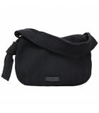 イッカ ikka リブニット ワンハンドル バッグ BLACK(ブラック)