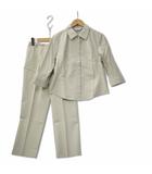 ジェラールダレル GERARD DAREL 7分袖 比翼シャツ 9号 テーパード パンツ 11号 セットアップ 上下 ライトベージュ