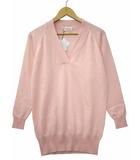 カシミヤ Vネック ニット セーター F PINK(ピンク) 春秋冬