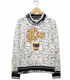ドルチェ&ガッバーナ ドルガバ DOLCE&GABBANA ロゴ プリント アップリケ スウェット トレーナー 46(S) WHITE(ホワイト)