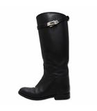 エルメス HERMES ボックスカーフ ケリー ジャンピング ロング ブーツ 35 1/2(23cm) BLACK(ブラック)