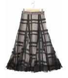 スナイデル SNIDEL チュール エンブロイダリー スカート1(M) MOCHA(モカ)