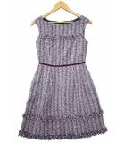 ノースリーブ ツイード ワンピース 0(S) MULTICOLLAR(マルチカラー) 春夏