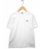 AZ-T216 クルーネック アップリケ 半袖 Tシャツ XL WHITE(ホワイト)