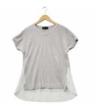 Vネック フレンチスリーブ ニット カットソー 2 GRAY グレー