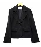 クレージュ courreges ウール ブレンド テーラード ジャケット 11 ブラック