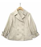 ボールジー BALLSEY トゥモローランド バルーンスリーブ ショート丈 トレンチジャケット スプリングコート ライトベージュ 38 (M)