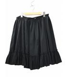 ジャンポールゴルチエ ファム Jean Paul GAULTIER FEMME フリル 膝丈 ラップスカート 40 BLACK(ブラック)