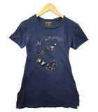 ヴィヴィアンウエストウッド Vivienne Westwood コットン プリント 半袖 Tシャツ カットソー S NAVY(ネイビー) 春夏