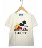グッチ GUCCI GUCCI×Disney グッチ×ディズニー 492347 XJB7W クルーネック ミッキーマウス ヴィンテージロゴ プリント 半袖 Tシャツ XS IVORY(アイボリー)