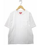 2025SS S/S Pocket Tee クルーネック ロゴ刺繍 半袖 ポケット Tシャツ L WHITE(ホワイト)