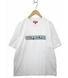 2025SS Satin Applique S/S Top クルーネック ロゴ アップリケ 半袖 Tシャツ XL WHITE(ホワイト)