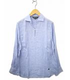 ブルックスブラザーズ BROOKS BROTHERS 長袖 リネン スキッパー プルオーバー シャツ M SAX BLUE(サックスブルー)