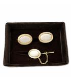 クリスチャンディオール Christian Dior ヴィンテージ オーバルデザイン カフスボタン タイピン セット