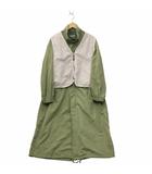 ニコアンド Niko and.. MODE NORM CORE ベスト付きスタンドカラー マキシコート M KHAKI カーキ NKM31709FL
