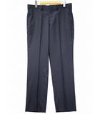 ウール シルク ストライプ スラックスパンツ NAVY(ネイビー)