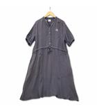  バディ リー Buddy Lee マタニティ 半袖 コットン ダブルガーゼ ワンピース ダークグレー L