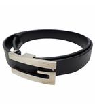 グッチ GUCCI ヴィンテージ Gロゴバックル レザー ベルト BLACK/SILVER(ブラック/シルバー) 037・2194・1268・5