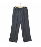 ブルックスブラザーズ BROOKS BROTHERS ウール100% 裾ダブル ノータック スラックス ロングパンツ グレー 30(76.5)