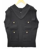 ダブルスタンダードクロージング ダブスタ DOUBLE STANDARD CLOTHING ハイストレッチ リリーヤーン ニット ベスト F BLACK(ブラック)