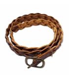 ギャップ GAP レザー メッシュ ベルト ブラウン