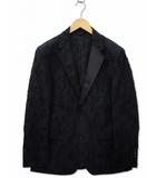 ディーゼルブラックゴールド DIESEL BLACK GOLD デストロイ加工 デニム テーラードジャケット パンツ カジュアルスーツ セットアップ 52(XL) BLACK(ブラック)