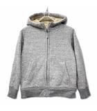 ユニクロ UNIQLO ボア スウェット フルジップ パーカ 130 グレー
