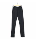 アダワズ ADAWAS ADWAS-401-09 シルク ウールブレンド ニットスパッツ レギンス タイツ BLACK F