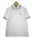ヒューゴボス HUGO BOSS Paddy Moisture Manager Pro Edition ロゴ刺繍 ポロシャツ ゴルフウェア S WHITE(ホワイト) 春夏