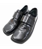 LEATHER BELTED SHOES レザー ベンクロ ローファー 36(23cm) BLACK(ブラック)