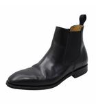 バーウィック Berwick 26.5cm レザー サイドゴアブーツ 7 1/2 BLACK ブラック 475