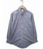 ブルックスブラザーズ BROOKS BROTHERS 346 BROOKS BROTHERS ブルックスブラザーズ 長袖 SLIM-FIT ワンポイント刺繍 ギンガムチェック シャツ S BLUE/WHITE(ブルー/ホワイト)