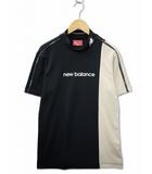 ニューバランス NEW BALANCE NEW BALANCE GOLF ニューバランス ゴルフ モックネック 半袖 シャツ ゴルフウェア 5 BLACK/BEIGE(ブラック/ベージュ)