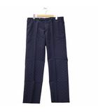ジーティーアー GTA 刺繍 ジップフライ センタープレス スラックスパンツ 50 NAVY ネイビー