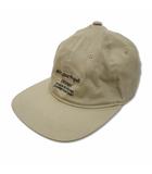 CAP / COTTON. TWILL エンブロイダリー コットンツイル キャップ 帽子 00 BEIGE(ベージュ)