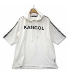 カンゴール KANGOL ロゴプリント ロゴテープ プルオーバー パーカー L ホワイト