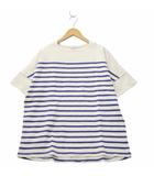 DWELLER BOAT NECK S/S TEE COTTON JERSEY BORDER ドウェラー ボートネック コットン ジャージー ボーダー 半袖 Tシャツ 2 WHITE × BLUE ホワイト × ブルー NN-C4314