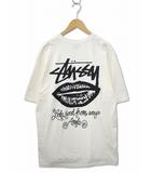 ステューシー STUSSY 1905196 ANY ANGLE PIG. DYED TEE クルーネック バック プリント 半袖 Tシャツ XL NATURAL(ナチュラル)