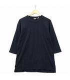 グッドウエア Good wear USAコットン  FOOTBALL TEE 7分袖 フットボール Tシャツ カットソー ブラック M