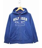 トミーヒルフィガー TOMMY HILFIGER HILFIGER AAHL. DEPT. 裏起毛 フルジップ ロゴ パーカー L/G(12-14) BLUE(ブルー) 秋冬