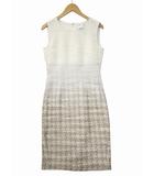 マックスマーラ MAX MARA ノースリーブ 総柄 膝丈 ワンピース 38(M) WHITE/BEIGE(ホワイト/ベージュ) 春夏