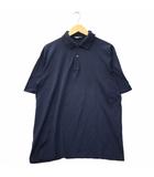エルメス HERMES ヴィンテージ コットン 半袖 薄手 ポロシャツ M NAVY ネイビー