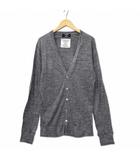カバンドズッカ CABANE de zucca コットン100% Vネック ロング ニット カーディガン ヘザーグレー S