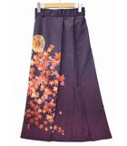 アクシーズファム axes femme 紅葉柄 スカート F RED(レッド)