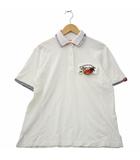 カステルバジャック CASTELBAJAC フラップポケット 半袖 コットン ポロシャツ 2 WHITE ホワイト