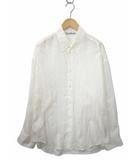 アクネ ストゥディオズ Acne Studios 2025SS 長袖 ロゴジャガードストライプ リラックスフィット ボタンアップ シャツ 44(XS) WHITE(ホワイト)