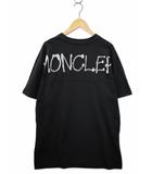 モンクレール MONCLER T-SHIRT SS クルーネック バックロゴ プリント 半袖 Tシャツ XL BLACK(ブラック)